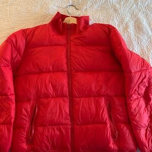 Red Gap Puffer coat.